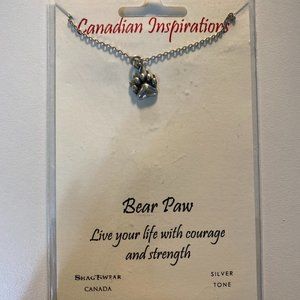 Canadian Inspiration Bear Paw Necklace BRAND NEW